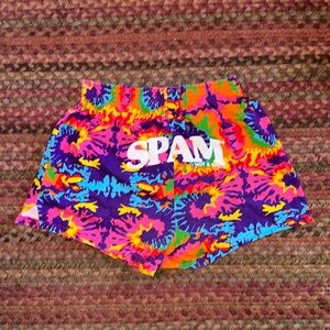 SOFFE TIE DYE SPAM HOT & SPICY PULL ON CHEER SHORTS